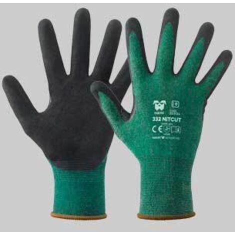 Neri Safety Guanti Antitaglio Nitcut 332 Polietilene/Nitrile Taglia 8 - Confezione 12 Paia