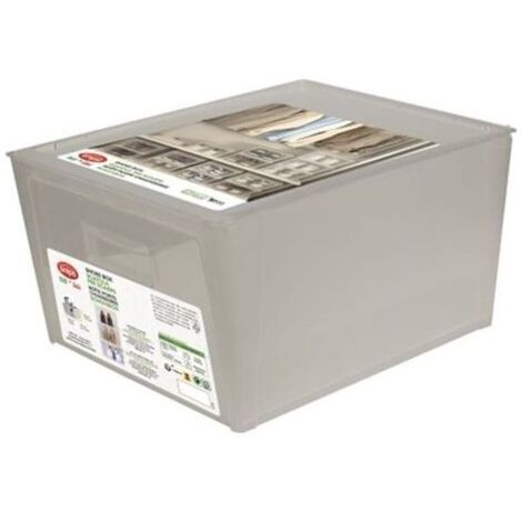 Snips Scatola Porta Scarpe Organizer Impilabile In Plastica 37 x 27.7 x 19 cm Trasparente Made In Italy