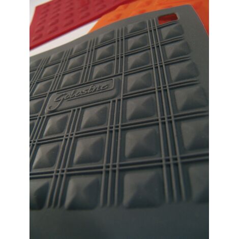 silikomart Sottopentola Silicone MISS HOT, 175 x 175 mm, Presina da Cucina per Proteggere le Mani o il Tavolo, Colore Nero, Made in Italy
