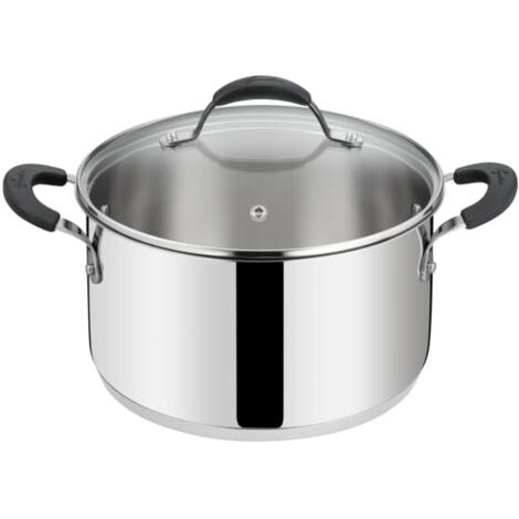Lagostina Casseruola Tempra Fonda con Coperchio Acciaio lnox (1/5)
