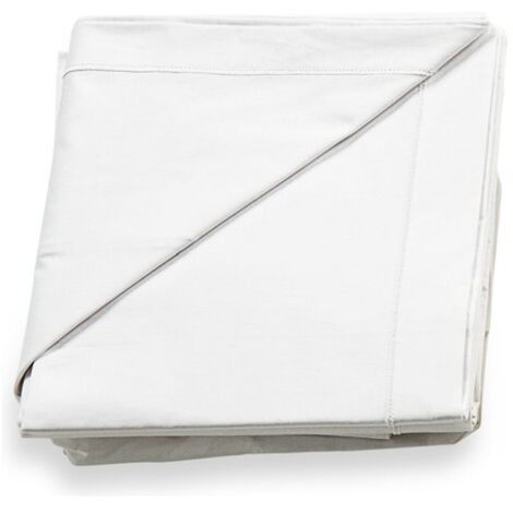 Italbaby Set Lenzuola Lettino 3 Pezzi Tinta Unita Bianco 100% Cotone