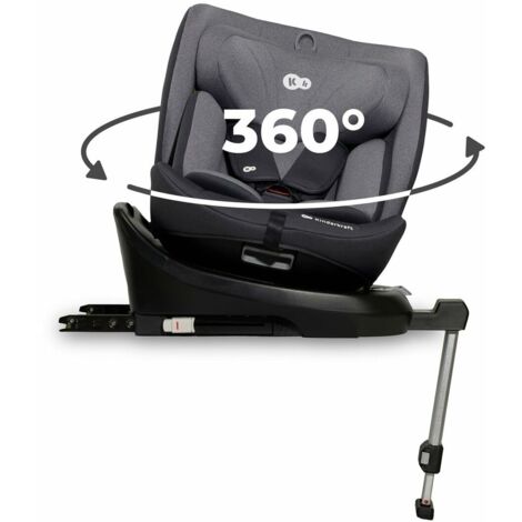 Seggiolino auto Kinderkraft girevole reclinabile KCI36000GRY0000 (1/4)