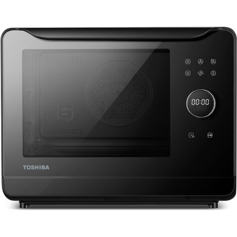 TOSHIBA MS2-TQ20SE(BK) Forno Combinato a Vapore 6 in 1, 20 Litri, Multifunzione, Air Fry, 1500W Convezione, 2250W Combinato, 40 Programmi Automatici, 3 Modalità di Vapore, Facile da Pulire, Nero