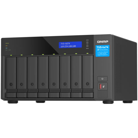QNAP TVS-h874X NAS Tower Collegamento ethernet LAN Nero (1/4)
