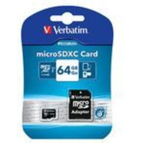 Verbatim Premium 64 GB MicroSDXC Classe 10