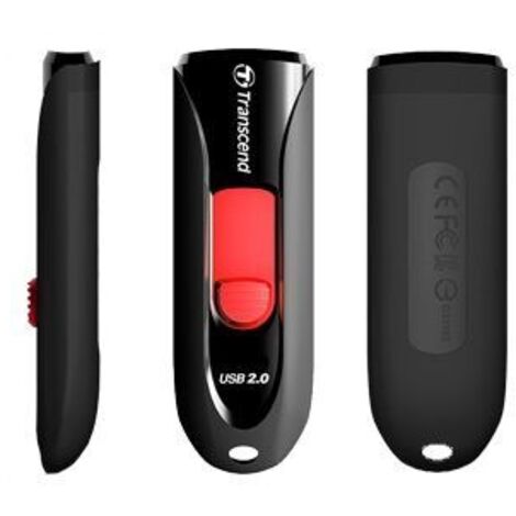 Transcend JetFlash 590 64GB unità flash USB USB tipo A 2.0 Nero (1/5)