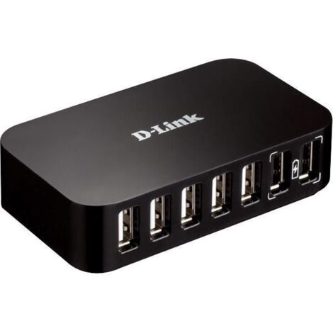 d-link DUB-H7 hub USB 2.0 nero compatto veloce