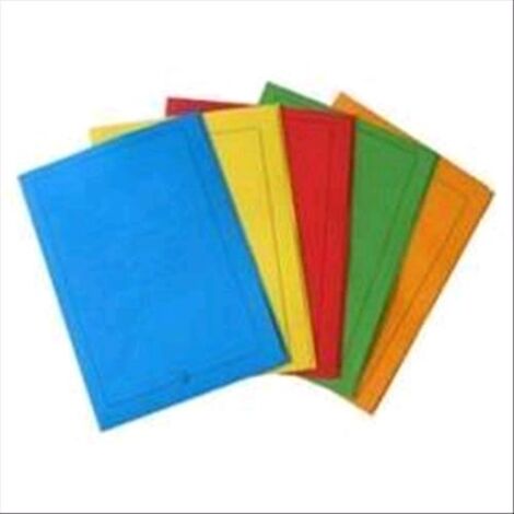Fraschini Cartelline a 3 Lembi Arancio Formato A4 in Cartoncino Bristol - Confezione da 50