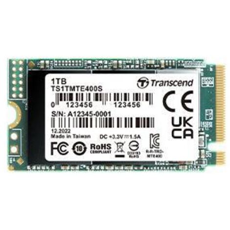 Transcend PCIe SSD 400S M.2 1 TB PCI Express 3D NAND NVMe (1/2)