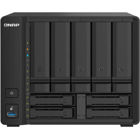 QNAP TS-932PX NAS Tower Collegamento ethernet LAN Nero Alpine AL-324 (1/4)