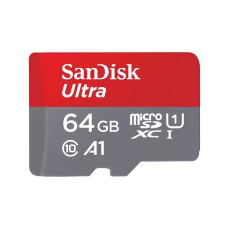 SanDisk B0B7NXBM6P Micro SD Ultra Mobile 64GB Grigio Rosso