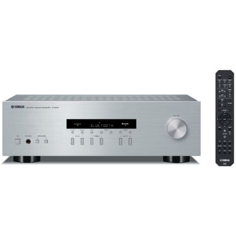Amplificatore HiFi Yamaha R-S202D Argento – Potenza 140W @ 8 Ohm – Bluetooth e DAB – Telecomando incluso (1/3)