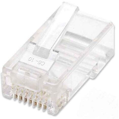 INTELLINET Confezione 100 Plug RJ45 UTP per categoria 5E Cavo rigido (1/4)
