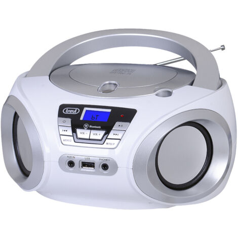 Trevi STEREO PORTATILE BOOMBOX CD WIRELESS USB AUX-IN CMP 544 BT BIANCO