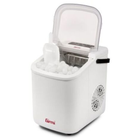 Girmi GH74 Fabbricatore di Ghiaccio1100 cubetti x 24h Spegnimento automatico Accessori inclusi Bianco