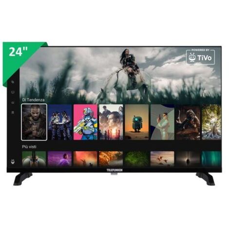 Telefunken TVC LED 24 FHD SMART TV HDR10 1HDMI 1USB TIVUSATWIFI DOLBY AUDIO