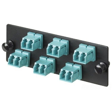 Panduit FAP6WAQDLCZ adattatore di fibra ottica LC 1 pz Nero, Blu (1/3)