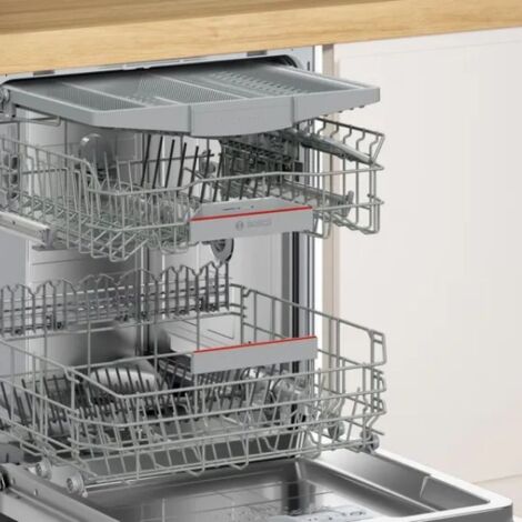Bosch Serie 6 SMV6ZCX10E  Lavastoviglie da incasso a scomparsa totale 14 coperti Classe B Rumorosita' 40 dB Home Connect 6 programmi Cestelli Flex e 3° cestello Asciugatura con Zeolite TimeLight 60 cm