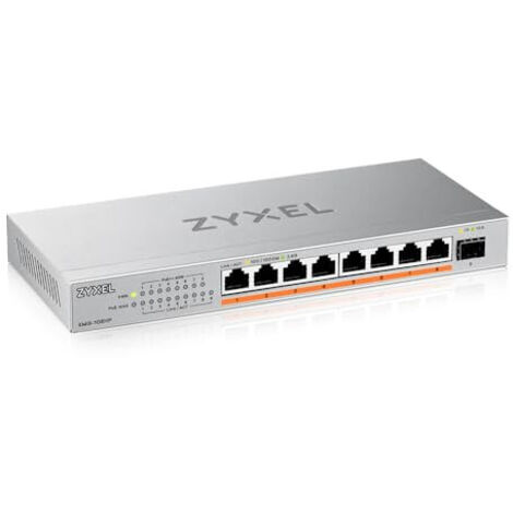 Zyxel XMG-108HP Switch di Rete non Gestito 2.5G Ethernet Supporto Power over Ethernet Argento