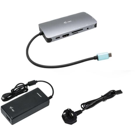 i-tec USB-C Metal Nano Dock HDMI/VGA with LAN + Charger 112W (1/5)