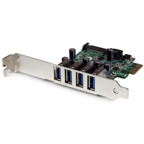 StarTech.com Adattatore scheda controller PCI Express PCIe SuperSpeed USB 3.0 a 4 porte con UASP - Alimentazione SATA (1/5)