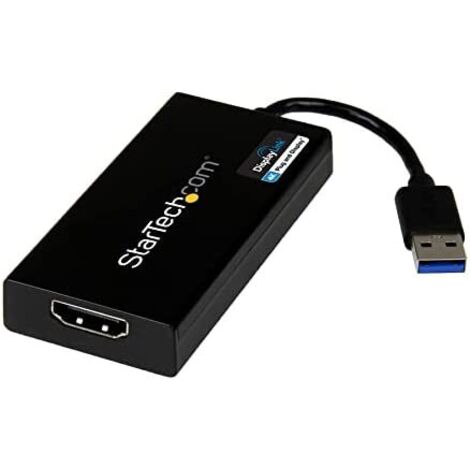 StarTech.com Adattatore da USB 3.0 a HDMI - 4K 30Hz Ultra HD - Certificato DisplayLink - Convertitore per monitor da USB Type-A a HDMI - Video esterno e scheda grafica - Mac e Windows (1/5)