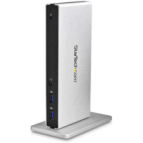 StarTech.com Docking Station Universale per Laptop USB 3.0 per dual-monitor DVI Gigabit Ethernet con adattatori HDMI USB3SDOCKDD (1/5)