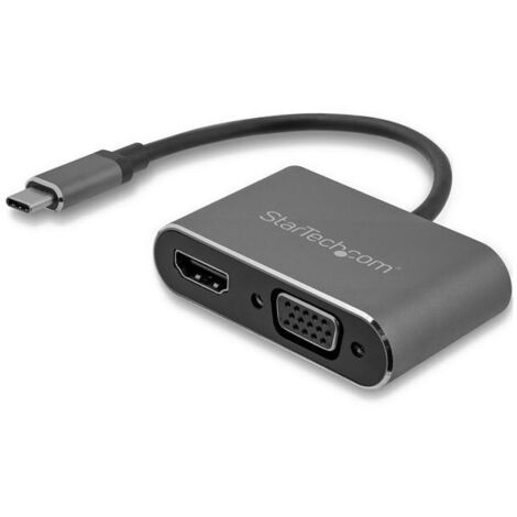 StarTech.com Adattatore USB-C a VGA + HDMI 2 in 1 - 4K 30Hz - Grigio Siderale (1/5)