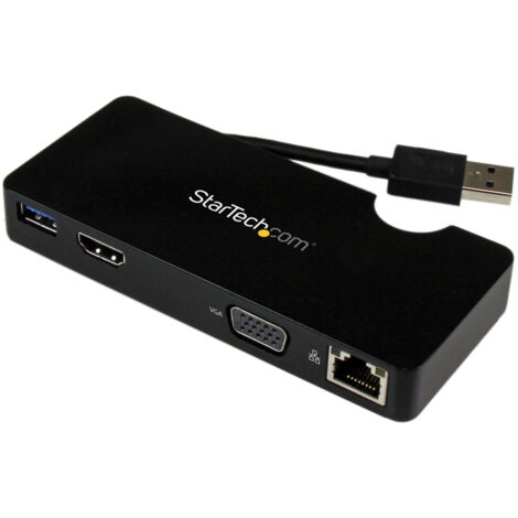 StarTech.com Mini Docking Station Universale per Laptop USB 3.0 con uscita HDMI/VGA e Gigabit Ethernet USB3.0 (1/5)