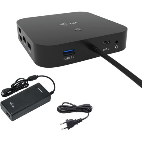 i-tec USB-C HDMI DP Docking Station with Power Delivery 100 W + Universal Charger 100 W (1/5)