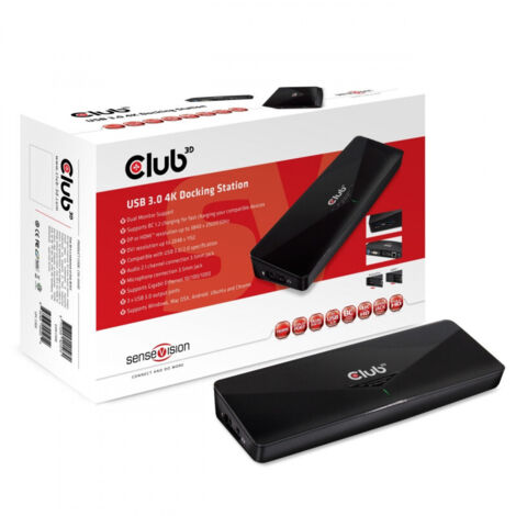 CLUB3D CSV-3103D The Club 3D Universal USB 3.1 Gen 1 UHD 4K Docking station (1/5)