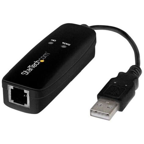 StarTech.com Modem Fax USB 2.0 - Modeme sterno da 56K per V.92 - Modem/dongle/adattatore hardware per computer/portatile da USB (1/4)