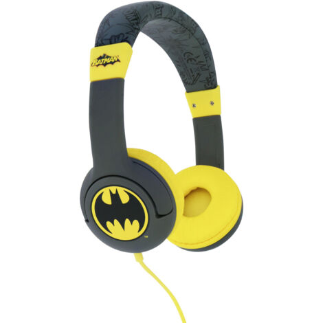 OTL Technologies DC Comics Bat signal Cuffie Cablato A Padiglione MUSICA Nero, Giallo (1/5)