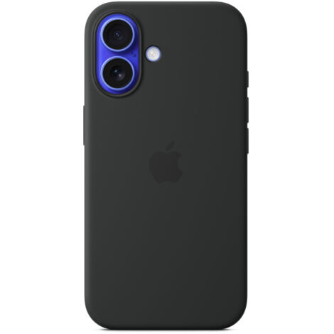 Apple Custodia MagSafe in silicone per iPhone 16 - Nero (1/5)