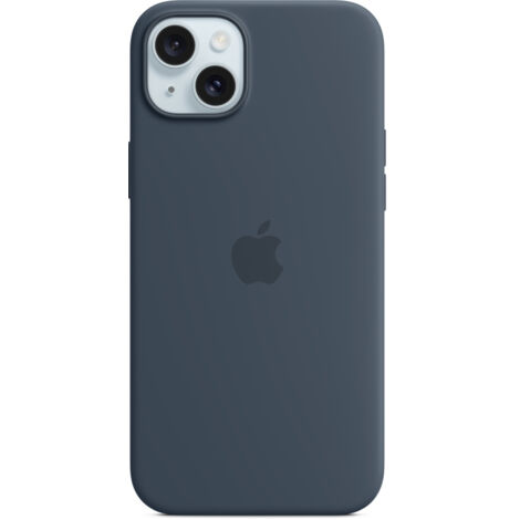 Apple Custodia Cover MagSafe in Silicone per Iphone 15 A3090 Plus Blu Tempesta (1/5)