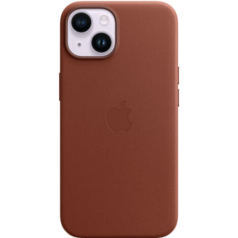 Apple Custodia Cover Case per Iphone 14 in Pelle - Terra d'Ombra (1/5)