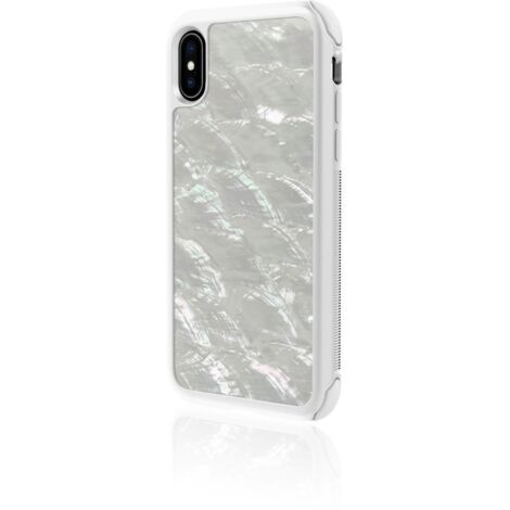 Hama Tough Pearl custodia per cellulare 14,7 cm (5.8") Cover Perlato, Bianco (1/2)