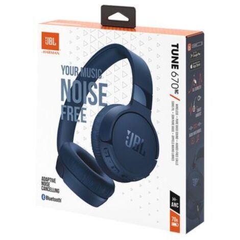 JBL Tune 670 NC Auricolare Con cavo e senza cavo A Padiglione Musica e Chiamate USB tipo-C Bluetooth Blu (1/5)