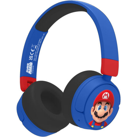 OTL Technologies Super Mario SM1001 cuffia e auricolare Con cavo e senza cavo A Padiglione Giocare USB tipo-C Bluetooth Blu, Rosso (1/5)