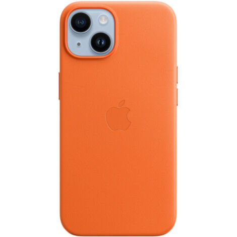 Apple Custodia Cover Case per Iphone 14 in Pelle - Arancione (1/5)
