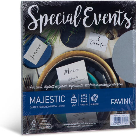 Favini A57U118 busta Argento 10 pz (1/2)