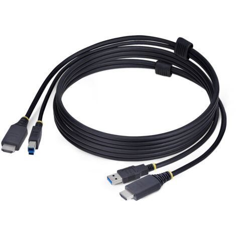 StarTech.com Cavo KVM HDMI e USB 5Gbps da 1,8m, Cavo Combinato HDMI 2.0 4K 60Hz e USB-A 3.0 per Switch KVM (1/5)