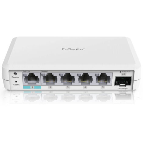 EnGenius EXT1106 switch di rete L2 Gigabit Ethernet (10/100/1000) Supporto Power over Ethernet (PoE) Bianco (1/5)
