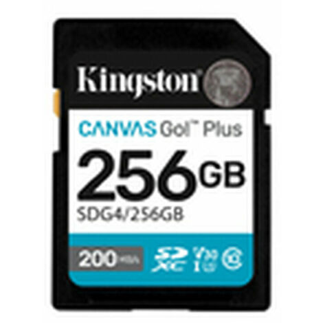 Kingston Technology 256GB SDXC Canvas Go Plus Gen4 200MB/s C10 UHS-I U3 V30 (1/4)