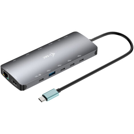 i-tec Metal USB-C Nano 3x Display Dock, 2x HDMI 1x USB-C video + Power Delivery 140W (1/5)