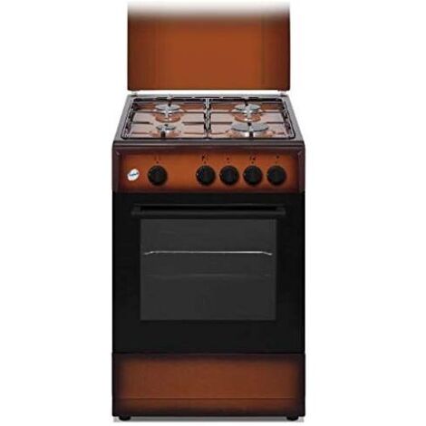 Ducati SD554BG Cucina A Gas Libera Installazione 4 Fuochi Con Forno A Gas 49 Litri 50x50 Cm Marrone