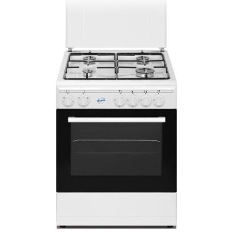 Ducati SD664WE Cucina Libera Installazione Bianca 60x58x86 Cm 4 Fuochi Gas Forno Elettrico Con Grill 56 L