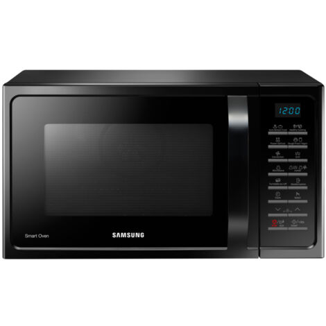 Samsung MC28H5015CK Forno Microonde Combinato 28L 900W Nero con Superficie Piana