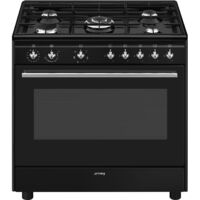 Smeg Concert CX91GMBL cucina Cucina freestanding Elettrico Gas Nero A