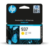 HP 937 4S6W4NE 301 Yellow Original Ink Cartridge Cartuccia d'Inchiostro 1 pz Resa Standard